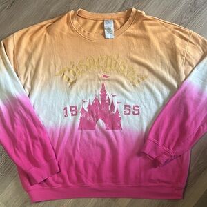 Disney Orange and Pink Ombre Long Sleeve Tee